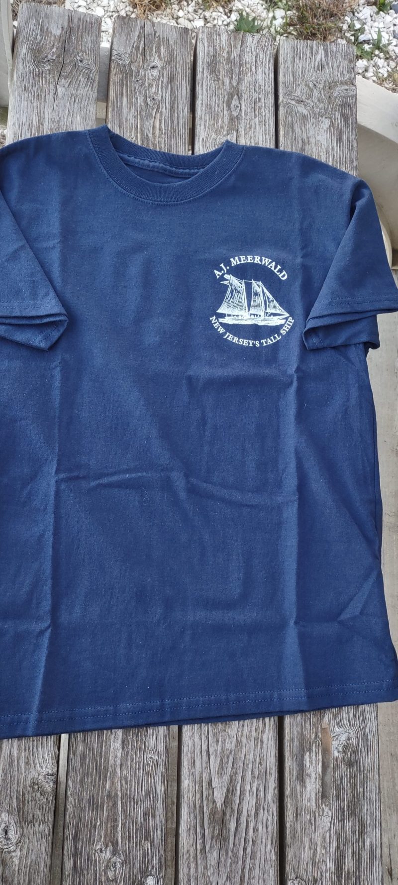kids navy tee